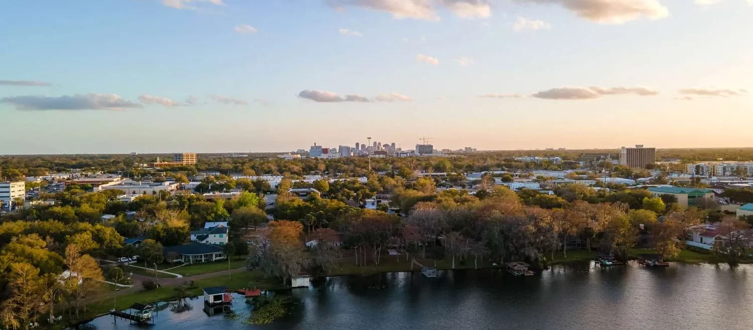 Aerial view of the Winter Park community, highlighting the benefits of comprehensive property services for maintaining beautiful and well-kept surroundings.